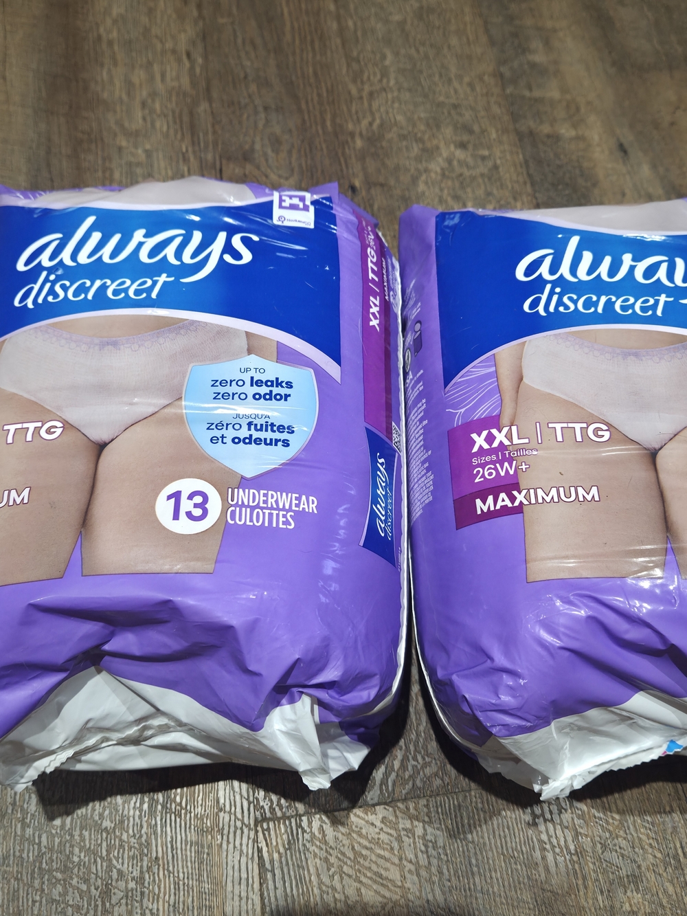 Always Discreet XXL Maximum Incontinence Underwear - Purple - Picture 2 of 5